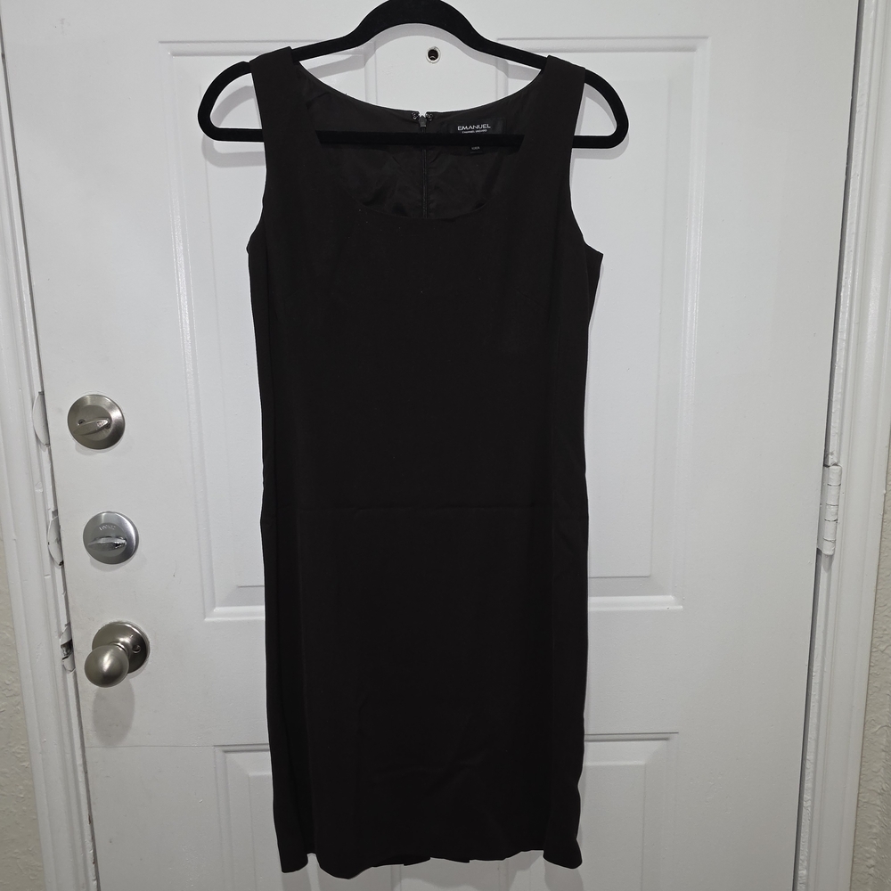 Emanuel Ungaro Black Midi Dress